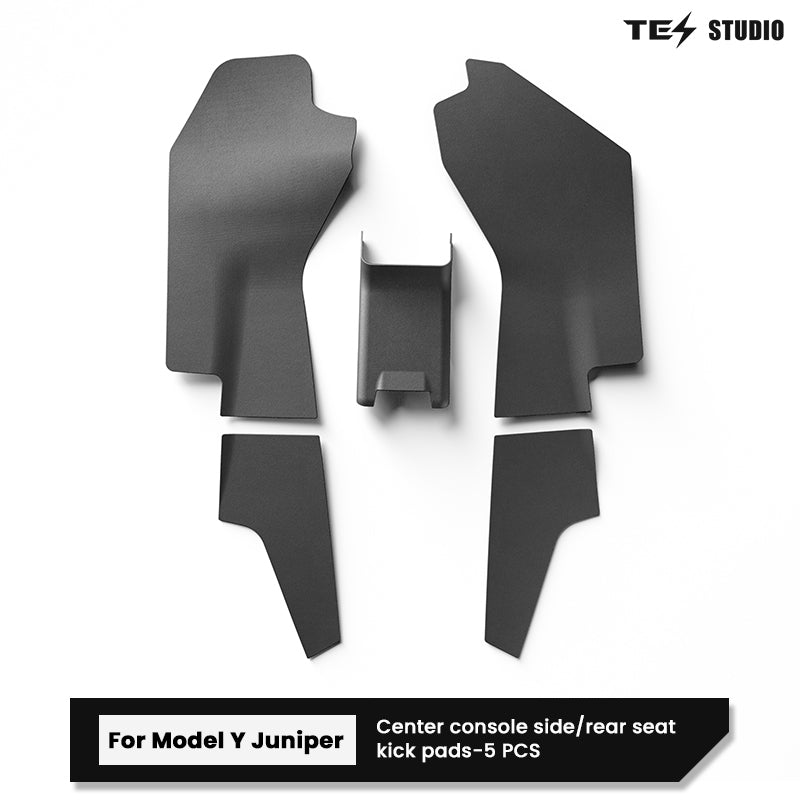 Tesla Model Y Juniper Rear Anti-kick Lower Pad Air Vent Guard Pedal Center Console Panel Protector Tesstudio® 5Pcs