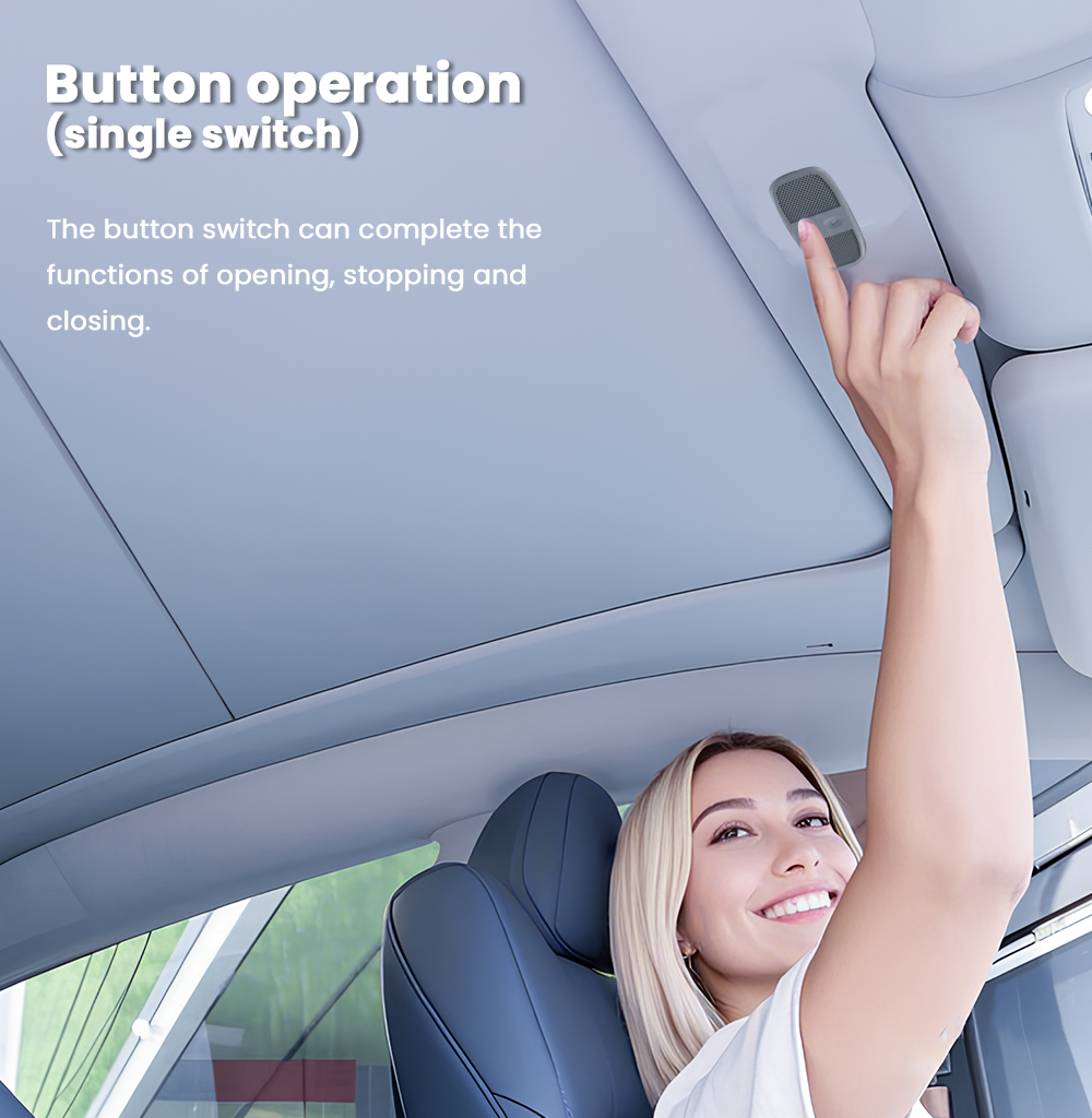 Tesla Model Y Sunshade — seamless integration with headliner