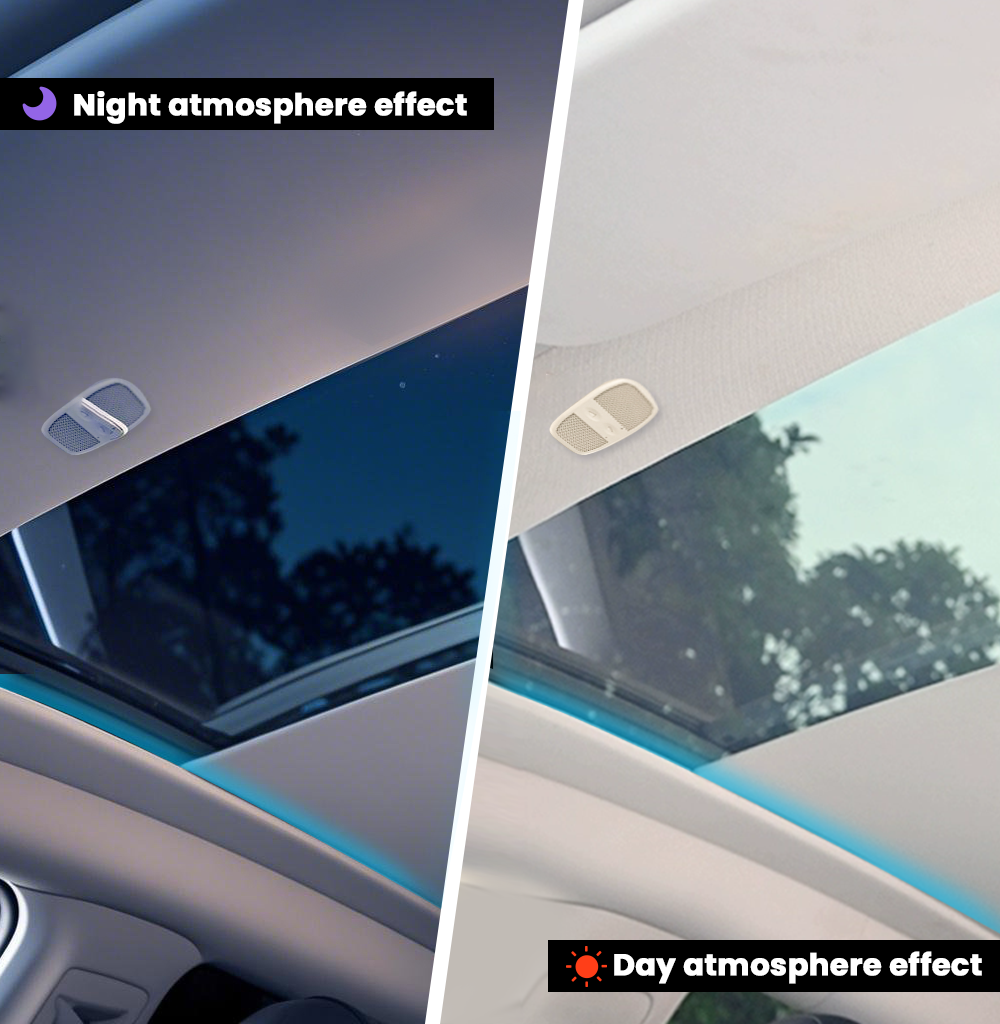 Tesla Model Y Power Sunshade Model Y Juniper Voice-Controlled Electric Sunshade with Ambient Lighting - Roller Style Model Y Accessories Tesstudio®