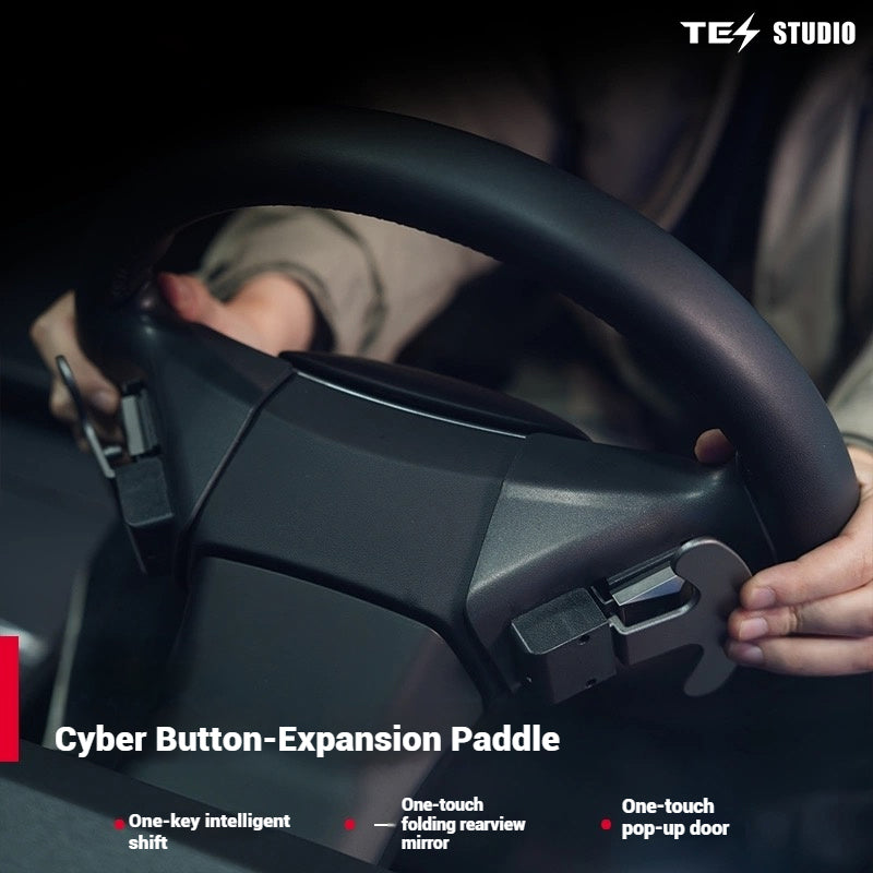 Tesla Model 3 Highland Model Y Juniper Steering Wheel Shift Paddles Extension Steering Wheel Accessories Tesstudio®