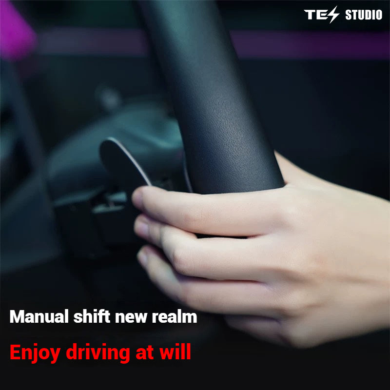 Tesla Model 3 Highland Model Y Juniper Steering Wheel Shift Paddles Extension Steering Wheel Accessories Tesstudio®