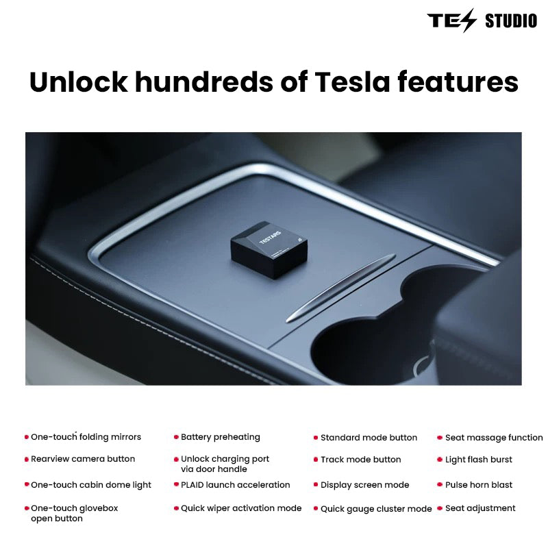 Tesla Model 3/Y Interior Accessories Physical Bluetooth Commander Buttons -unlock hundreds of tesla features