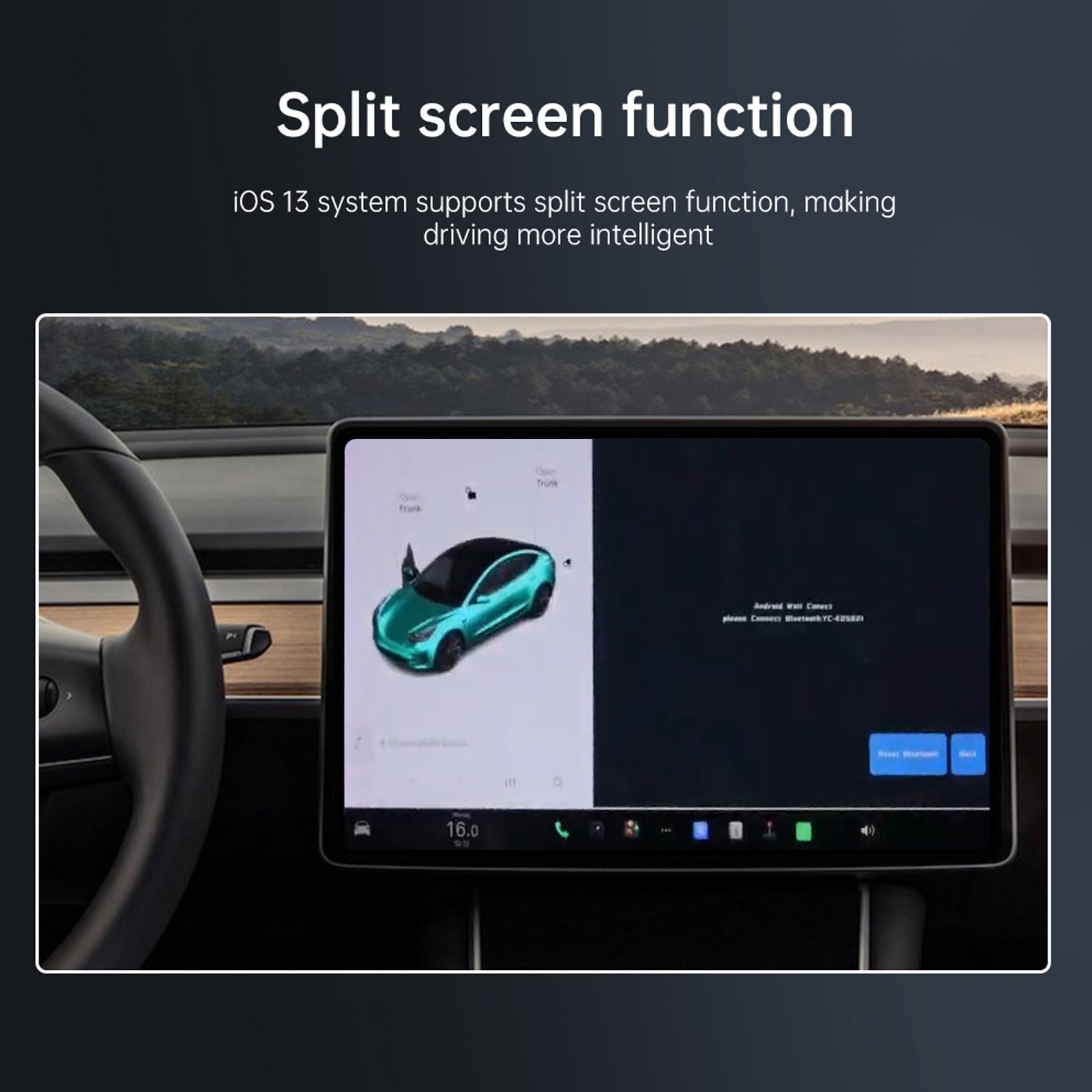 Tesla Model 3/3 Highland Model Y / Y Juniper Center Control Screen CarPlay Auto Decode Module Tesstudio®