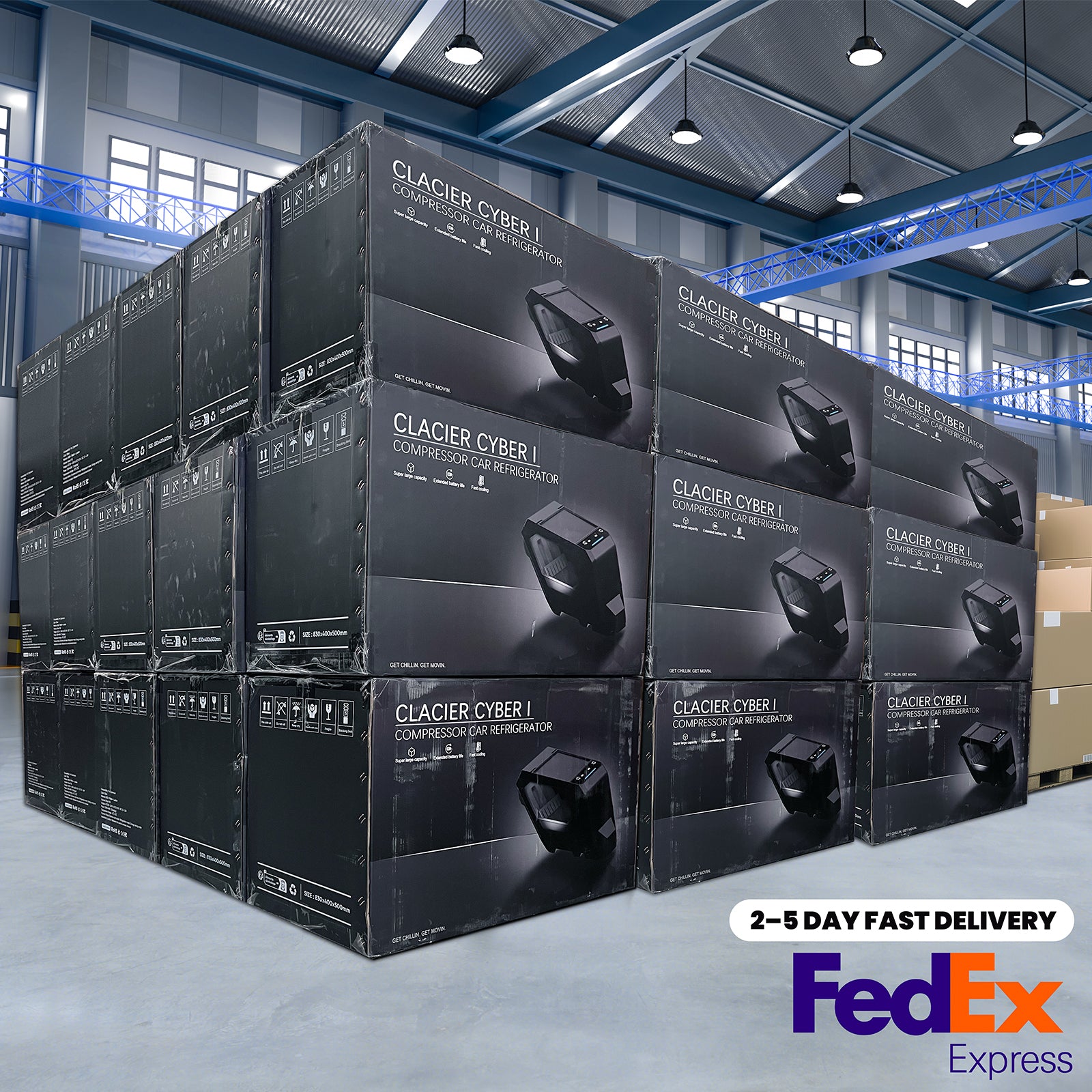 Tesla Cybertruck Cooler Cybertruck Fridge 18L Center Console Floor Refrigerator Tesstudio®