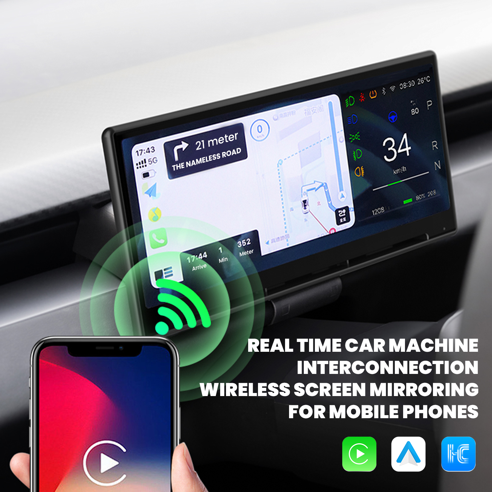 Tesla Model 3/3 Highland Model Y/Y Juniper F9 Pro Touchscreen Dashboard Display Tesstudio®