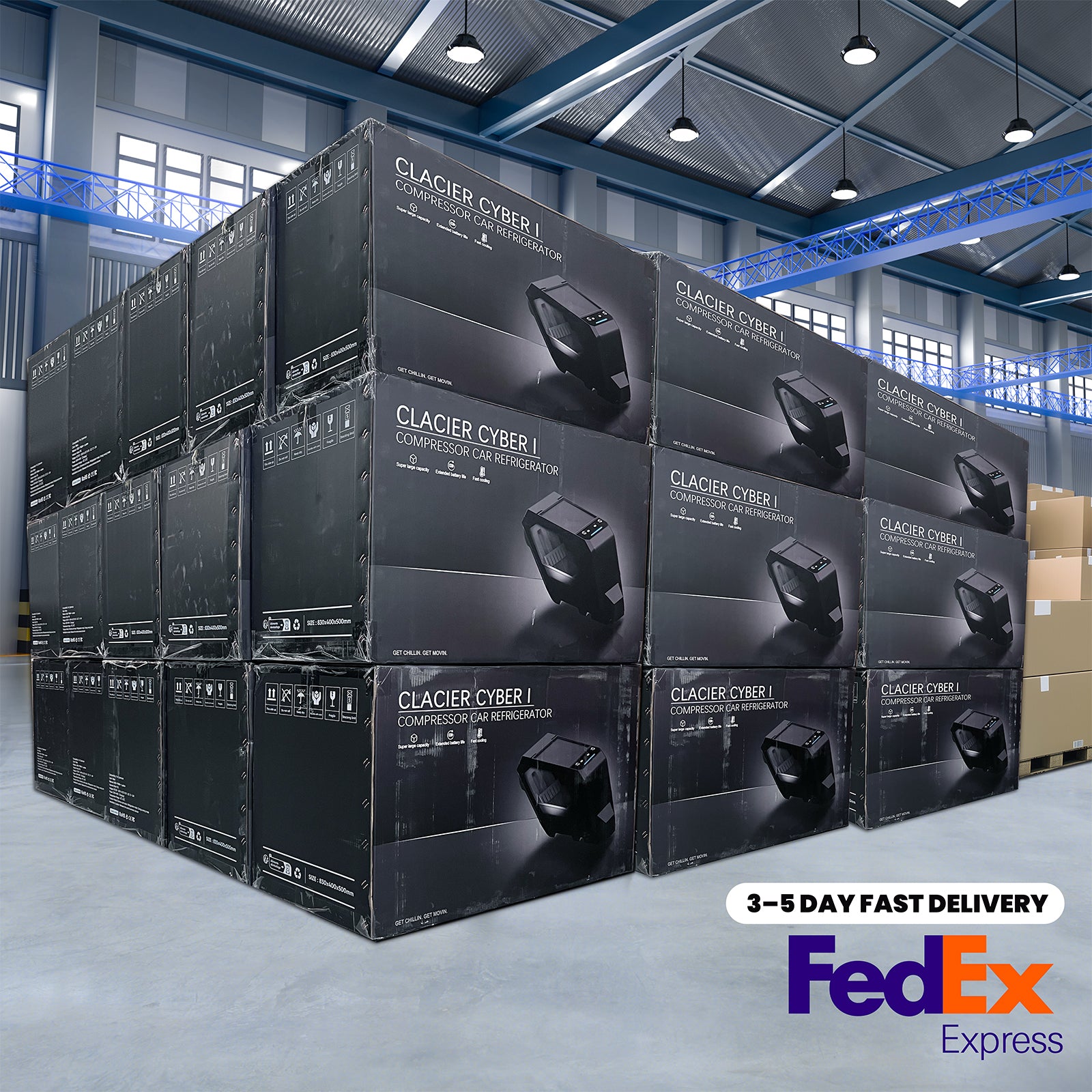 Tesla Cybertruck Cooler Refrigerator 18L Floor Center Console Fridge Tesstudio®