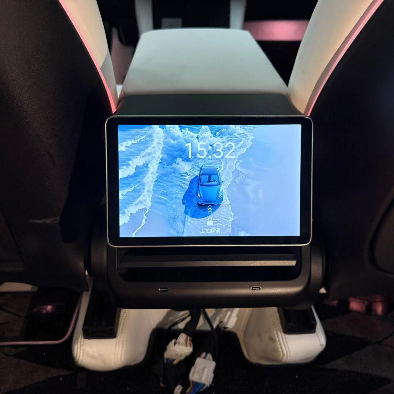 8 Inch Smart IPS Display HD Video R8 Plus Rear Entertainment Screen for Tesla Model 3/Y