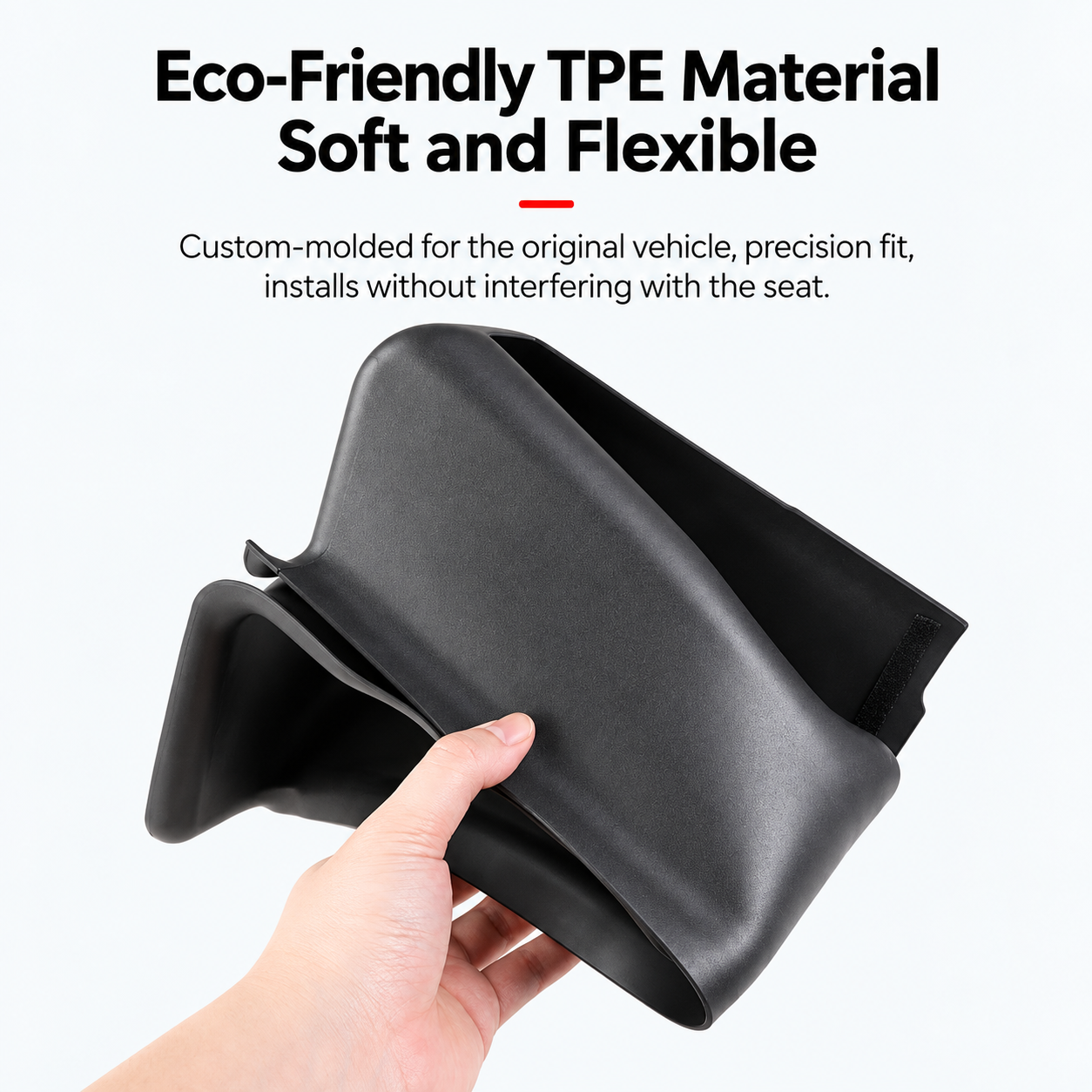 Tesla Model Y L TPE Under-Seat Corner Protectors, 5-Piece Set