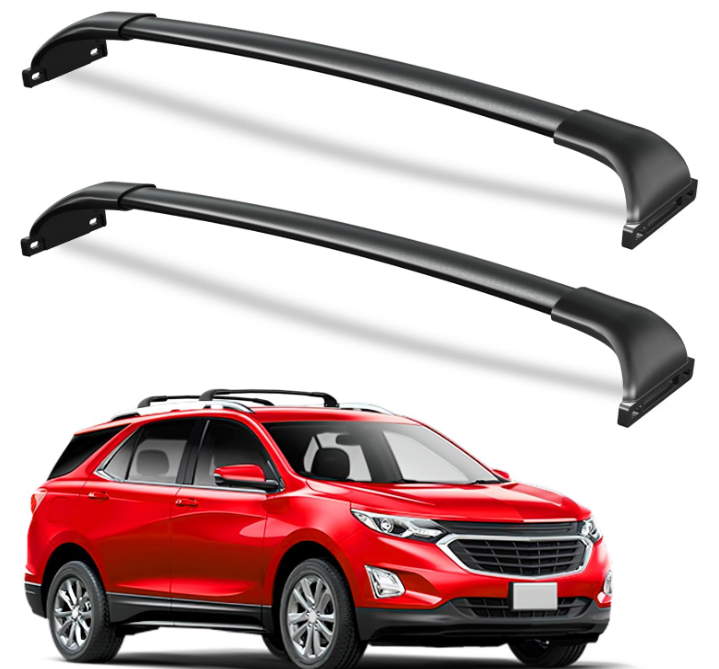 Chevrolet Equinox cross bars 2018–2024 — installed on vehicle roof rails