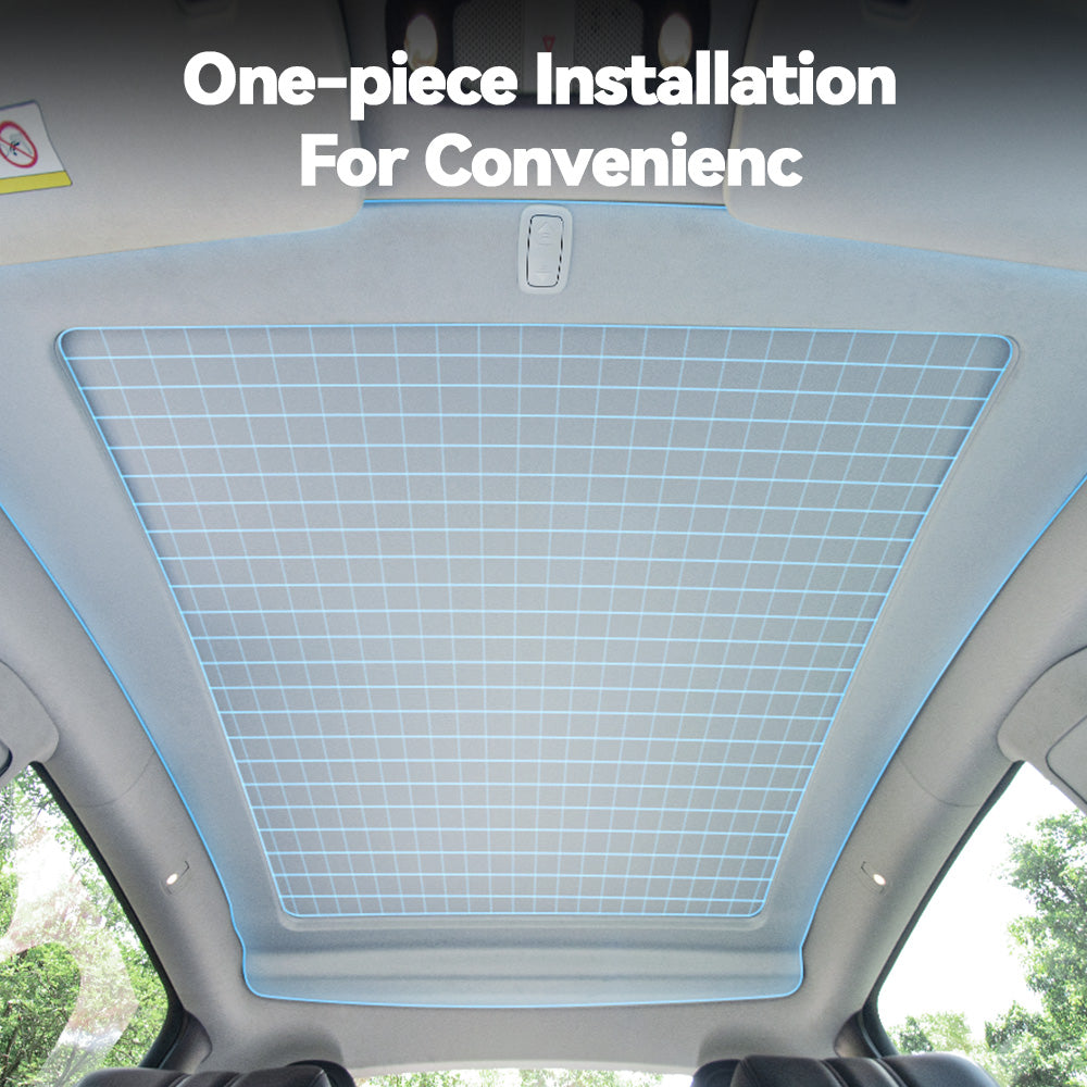 테슬라 모델 Y 전동 선쉐이드/Electric Retractable Sunshade for Tesla Model Y with Front and Rear Button