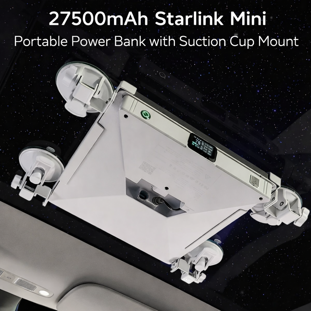 CTmods 27500mAh Starlink Mini Portable Power Bank with Suction Cup Mount