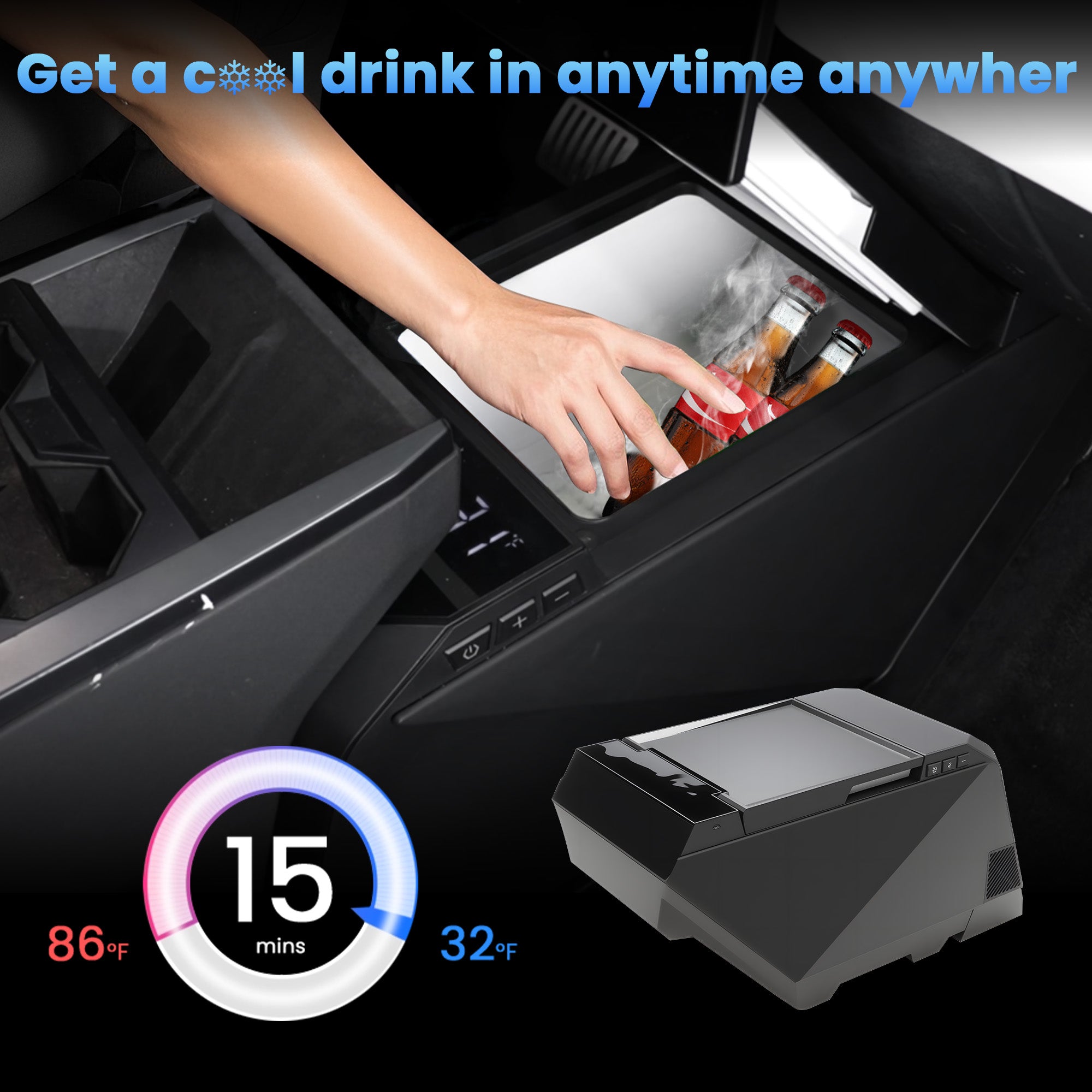 Tesstudio Tesla Cybertruck Cooler 18L Central Control Refrigerator