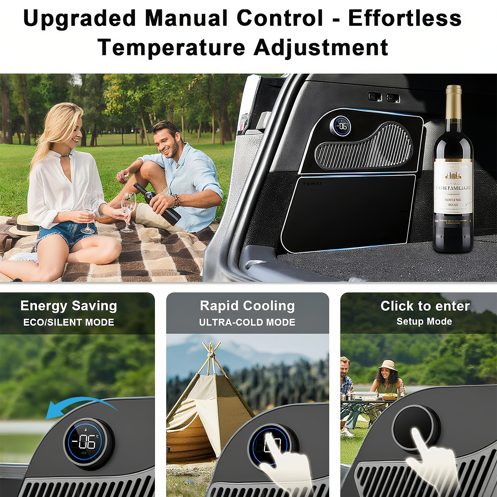 Trunk Fridge Hidden Cooler Car Mini Refrigerator for Tesla Model Y /Model Y Juniper