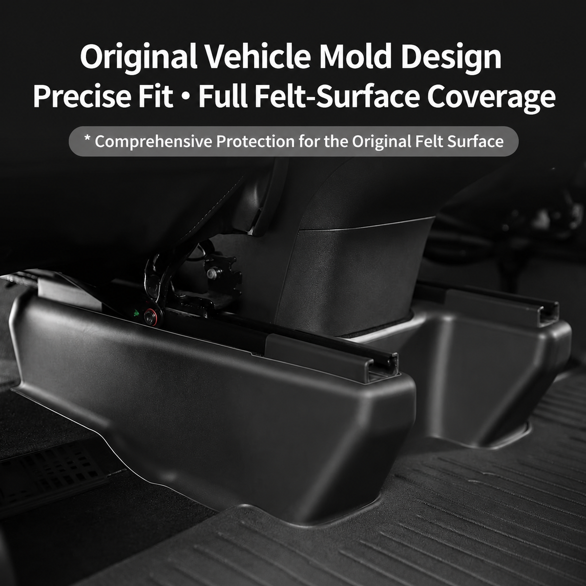 Tesla Model Y L TPE Under-Seat Corner Protectors, 5-Piece Set