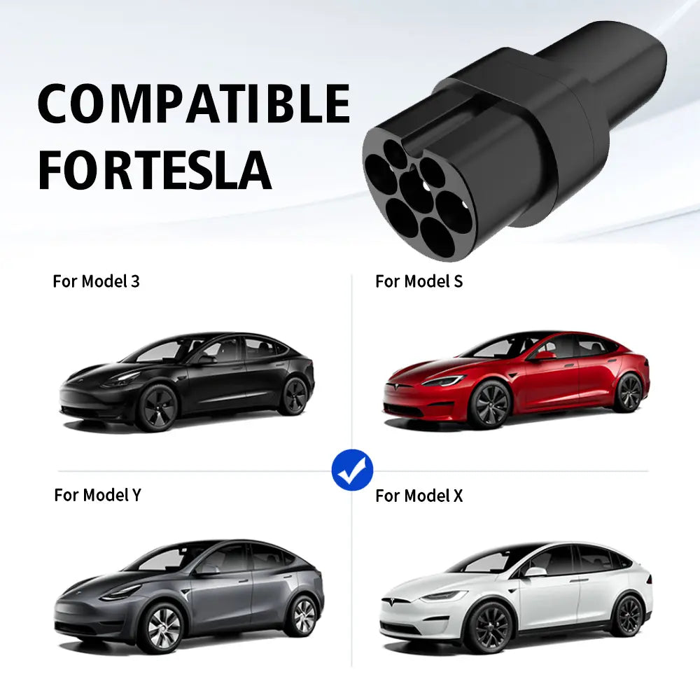Type 2 to Tesla/NACS EV Charge Adapter (AC Only)