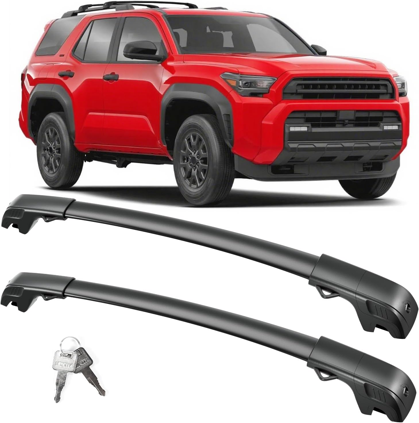 Toyota 4Runner cross bars 2025–2026 — installed on vehicle roof rails