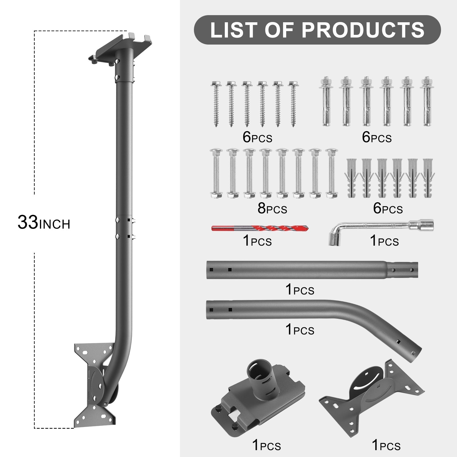 Starlink V5 Roof & Wall Mount - 30° Tilt Adjustment