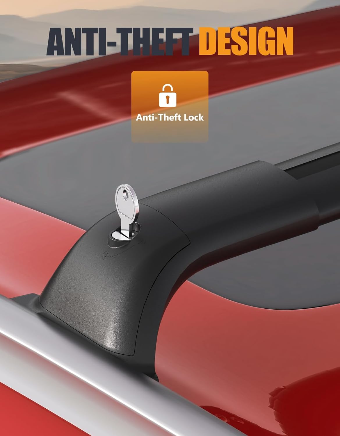 300 lbs Lockable All-Aluminum Roof Rack Cross Bars for Honda CR-V 2017-2022