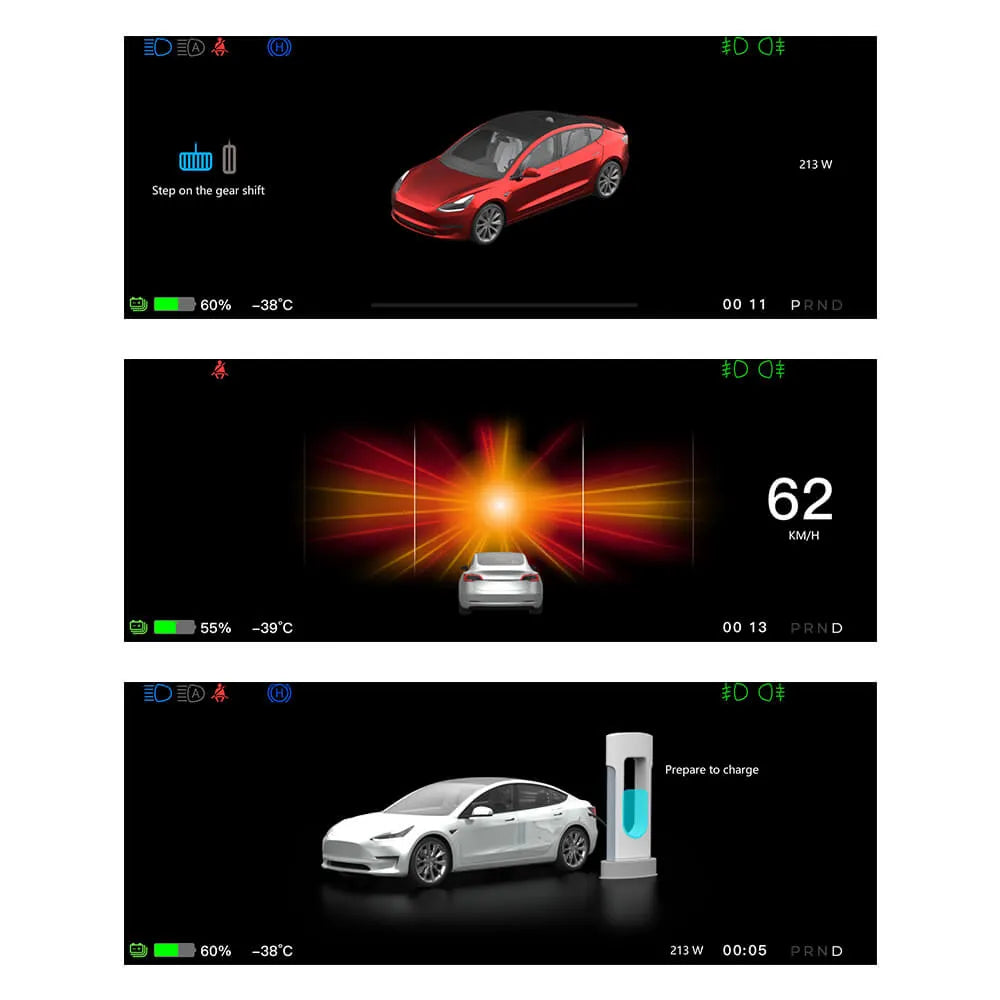 FY9-C Pro Smart Dashboard Display with Camera Tesstudio For Tesla Model 3/Highland 3 Model Y /Y Juniper