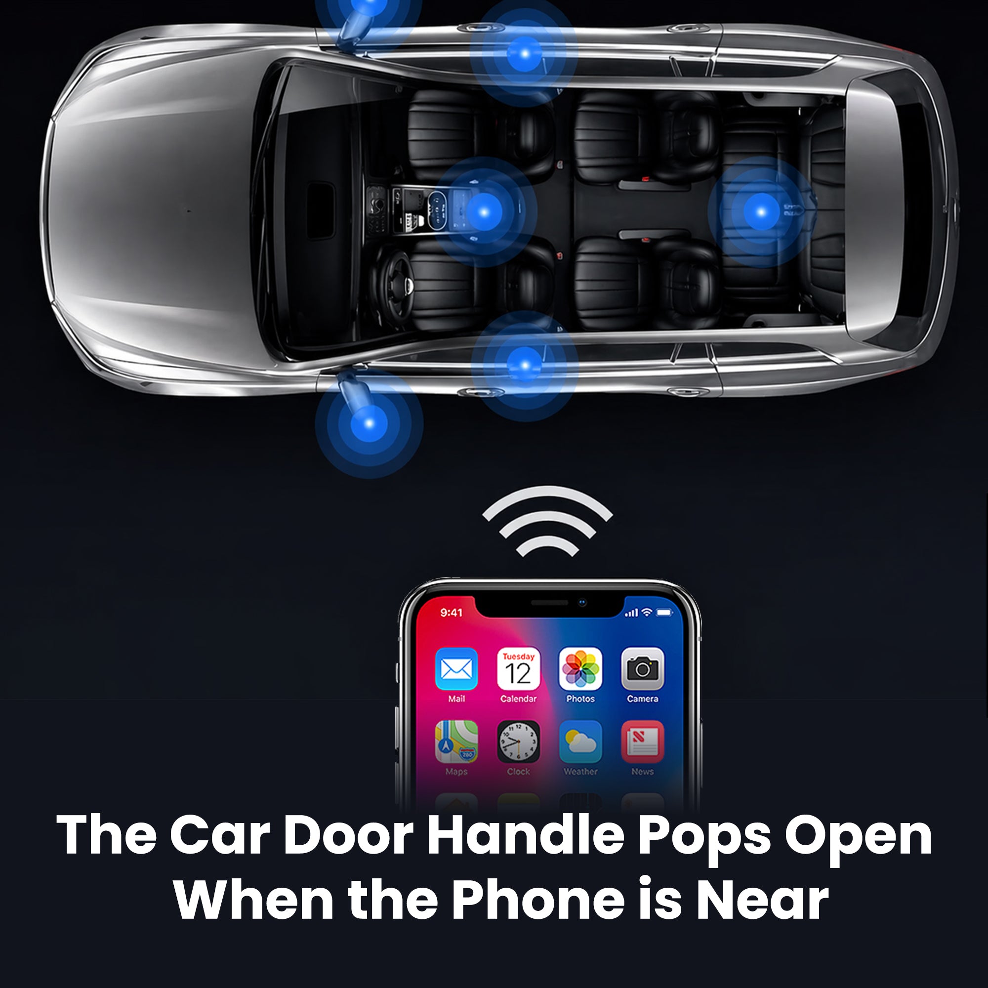 Tesla Door Handle Lights & Colorful Door Handle Covers | Smart LED Flow Light | Fits Model 3/Y/Juniper 2021+