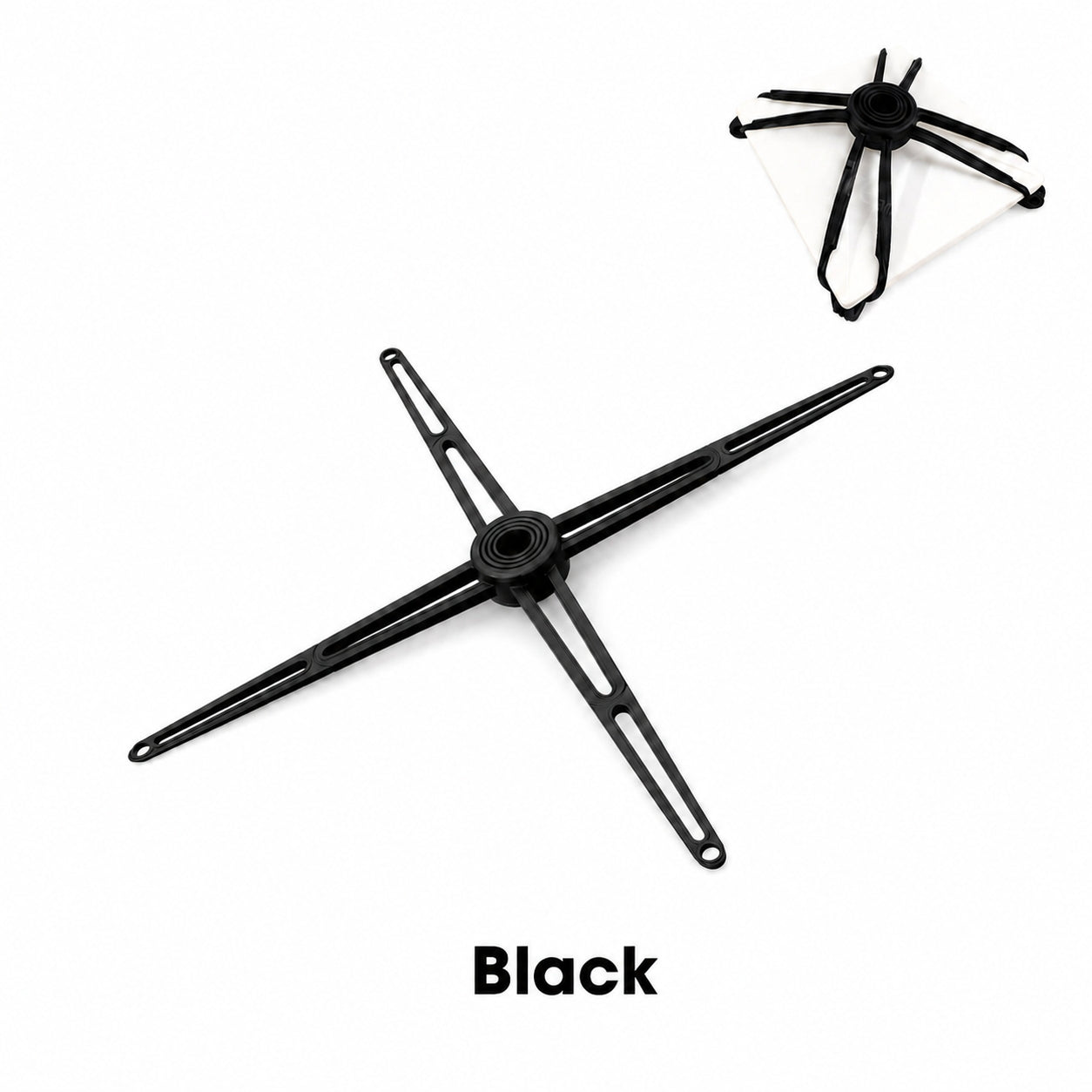 Black Starlink Mini and Gen 3 silicone windproof securing strap with installed dish preview