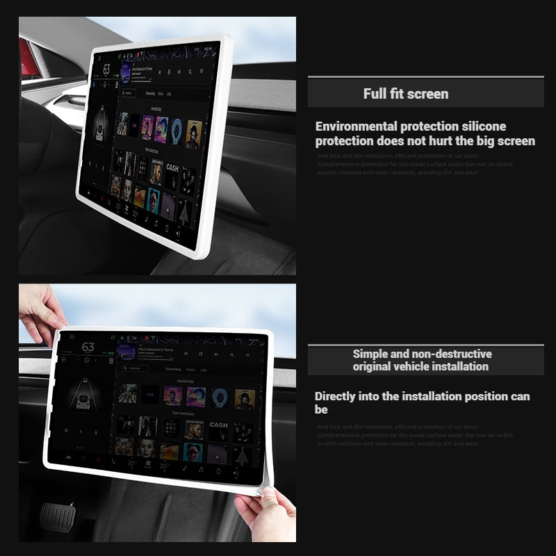 Tesla Interior Accessories Model 3 Highland Model Y Juniper Silicone Central Screen Protector Frame Tesstudio®