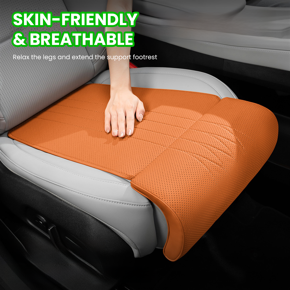 2026 Premium Nappa Leather Front Seat Leg Support Cushion For Model 3/3 Highland /Y/ Y Juniper