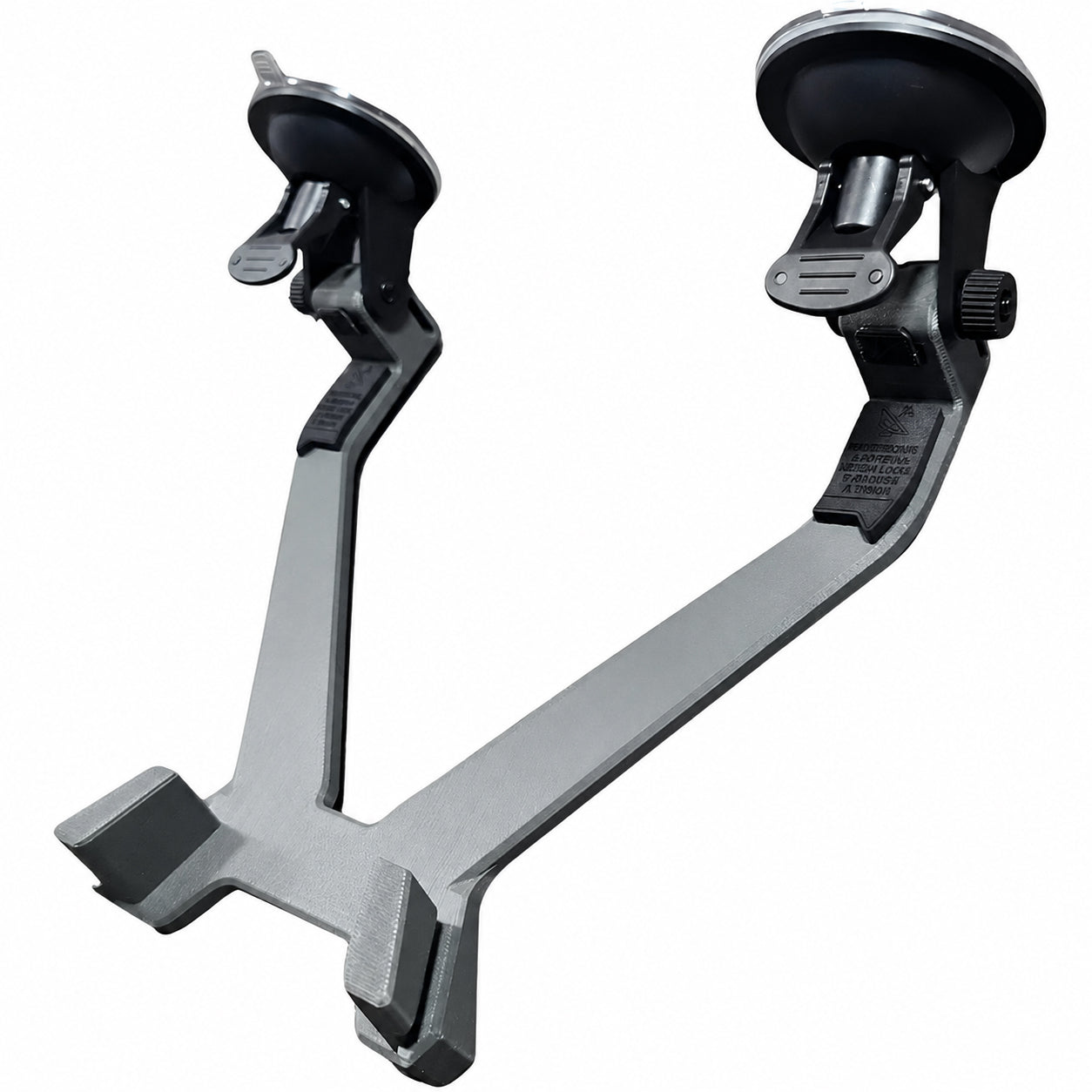 Starlink Mini low-profile dashboard windshield suction mount with dual locking suction cups