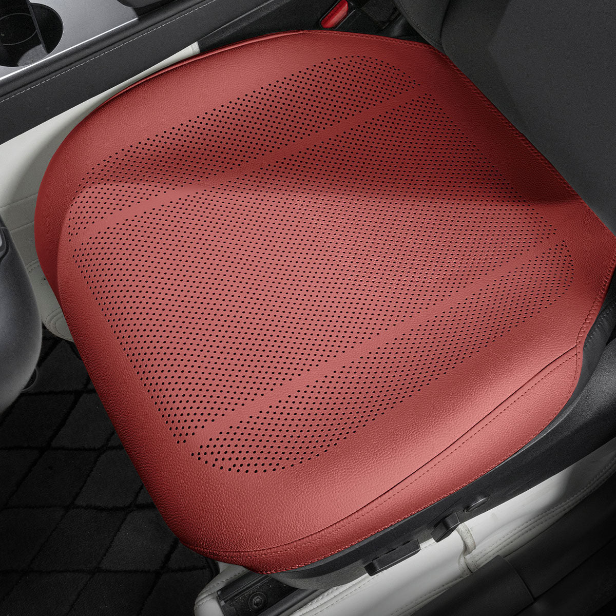 Universal Full-Coverage Breathable Nappa Leather Car Seat Cushion Cover