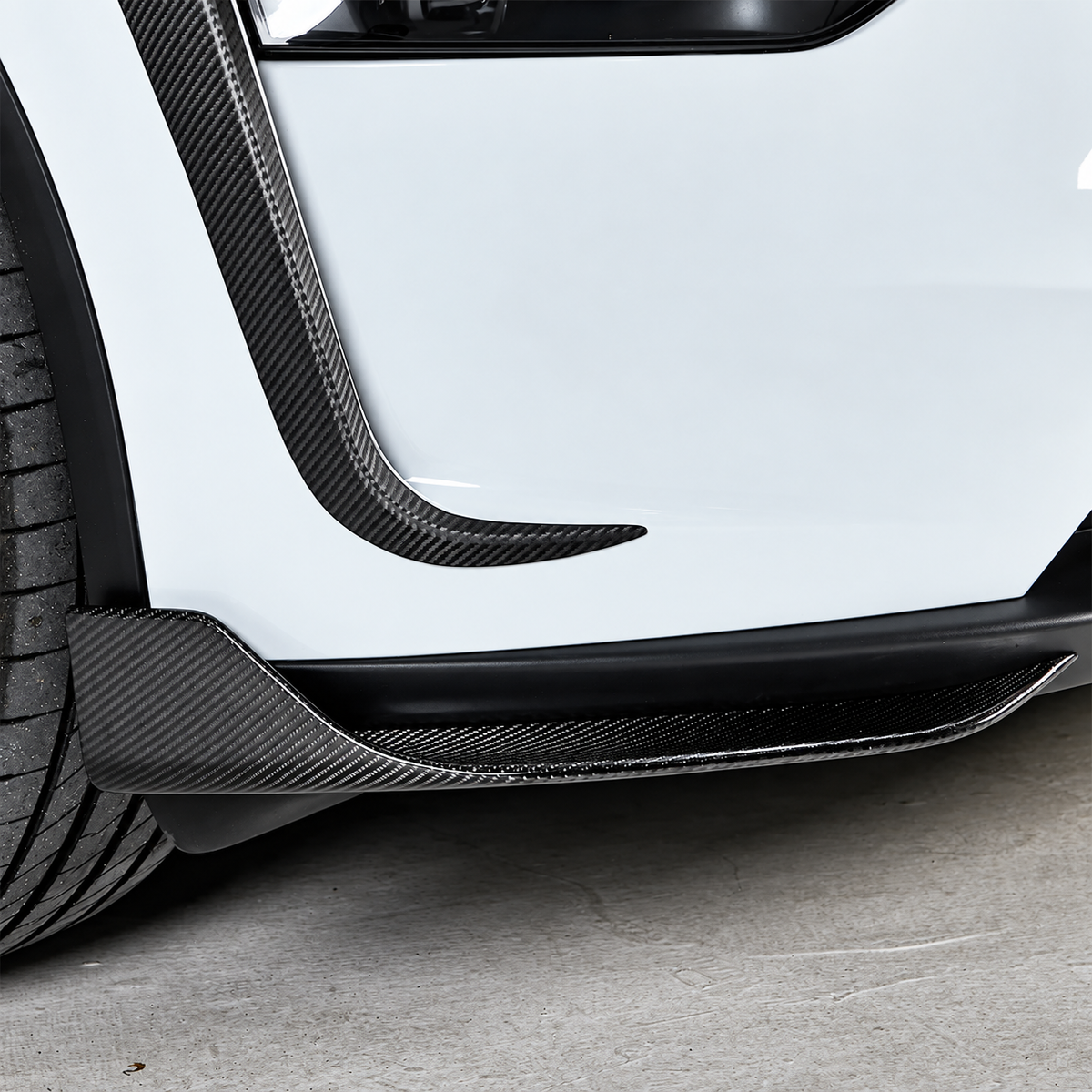 Carbon Fiber Front Bumper Corner Trim for Tesla Model Y Juniper / Model Y L