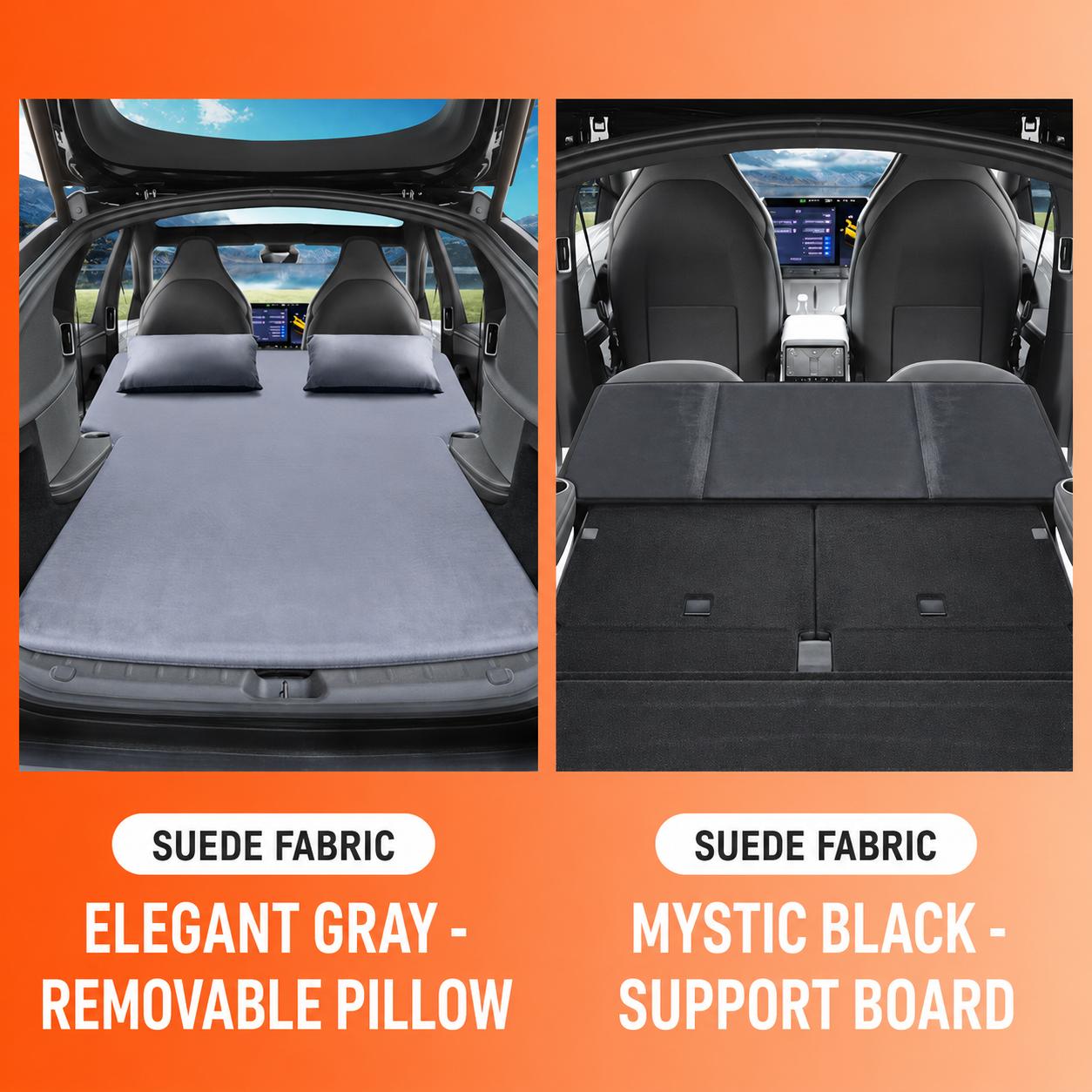 Trunk Air Mattress Kit for Tesla Model Y L 6-Seat, with Support Board and Air Pump