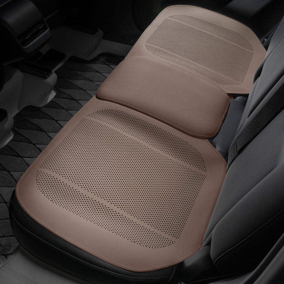 Universal Full-Coverage Breathable Nappa Leather Car Seat Cushion Cover