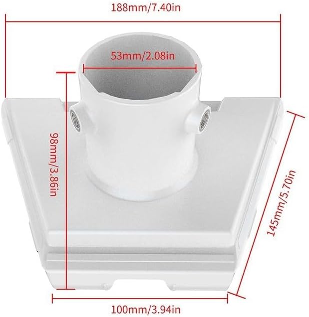 Stainless Steel Roof Mount Bracket Kit for Starlink – Heavy-Duty Pivot Tube Support with Protective Pad(elbow pipe)
