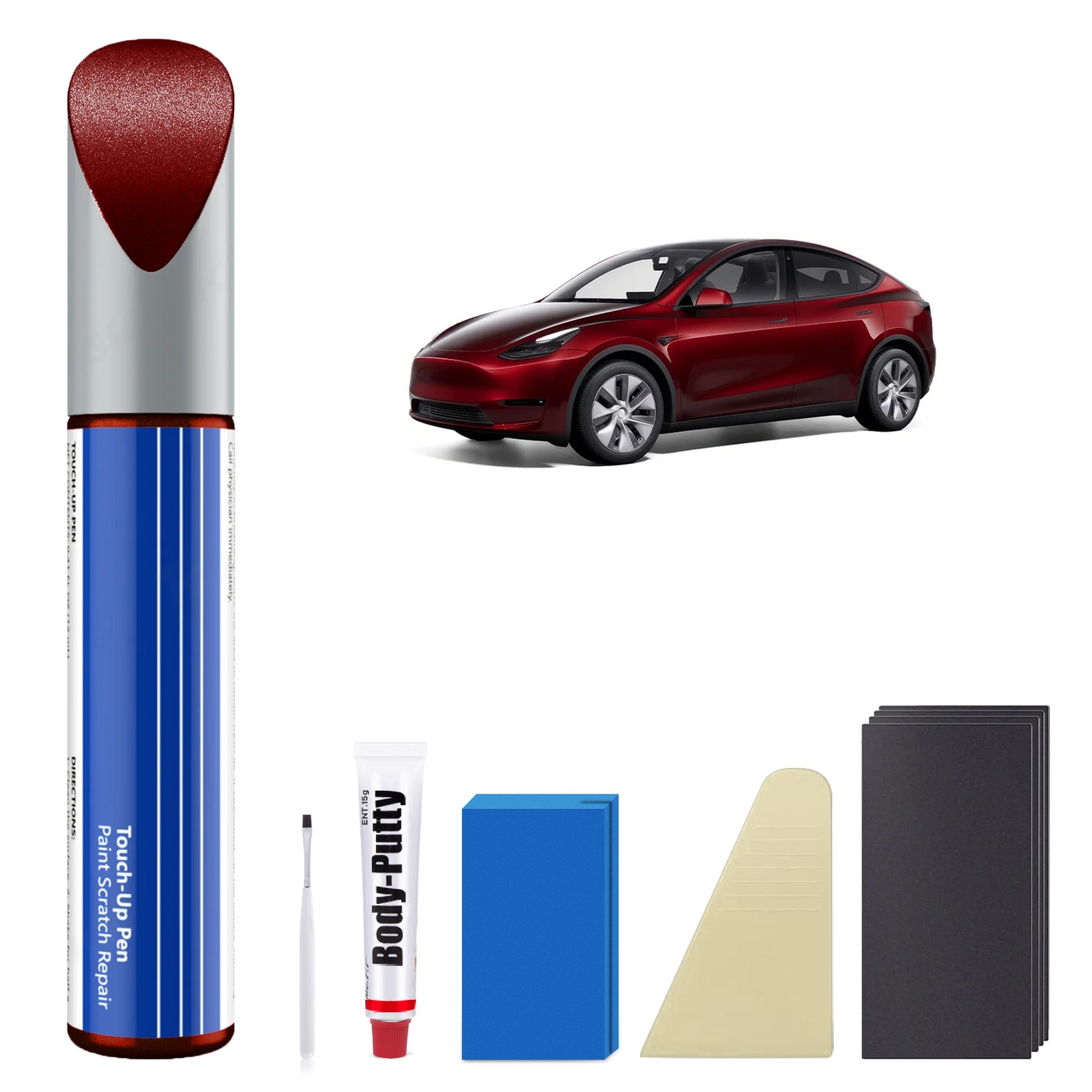 Model 3/Y/S/X Car Body Color Paint Repair Pen Kit for Tesla - OEM Original Touch Up Paint Pen