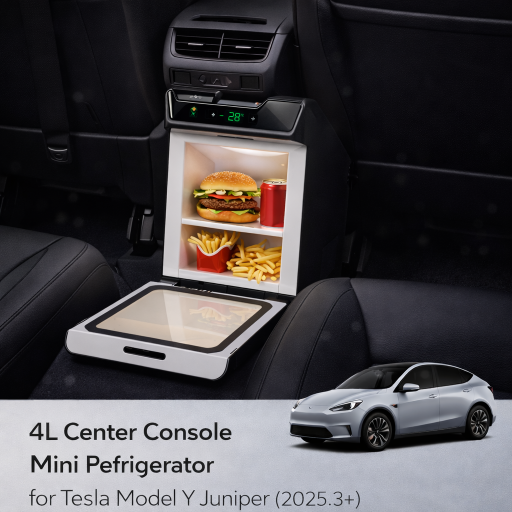4L Center Console Mini Refrigerator for Tesla Model Y Juniper (2025.3+)