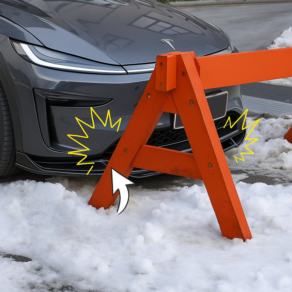 Tesstudio Tesla Model Y Front Bumper Lip Punch-Free Installation