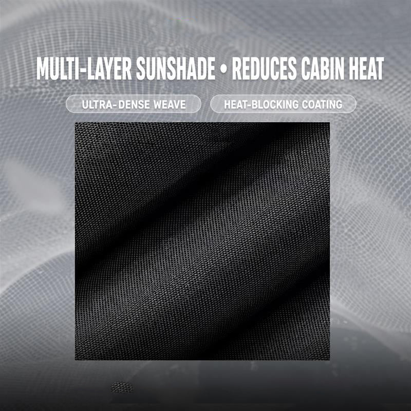 Manual Retractable & Foldable Roof Sunshade with Dual 1/4" Mounts and Magnetic Points for Tesla Model Y/Y Juniper