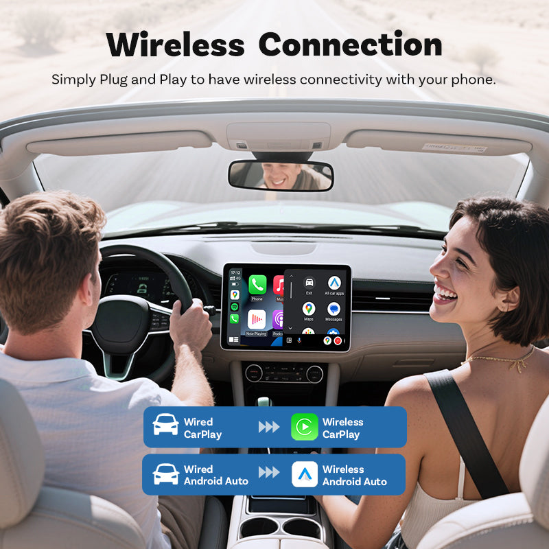 2026 Universal Wired CarPlay/Android Auto to Wireless Adapter For All Cars
