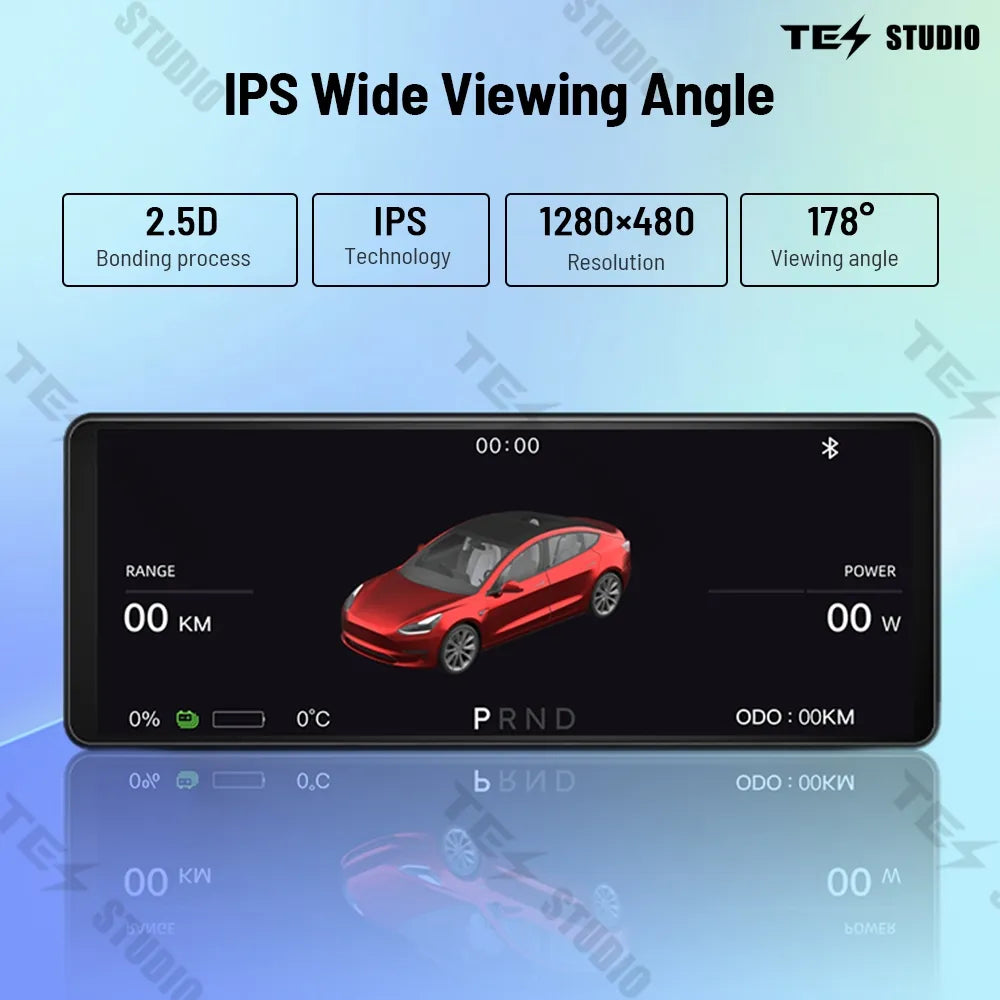 F68 Pro Touch Screen Instrument + CT-2 Thermal Infrared Vehicle Assistance System For Tesla Model 3/Y/3 Highland/Model Y Juniper