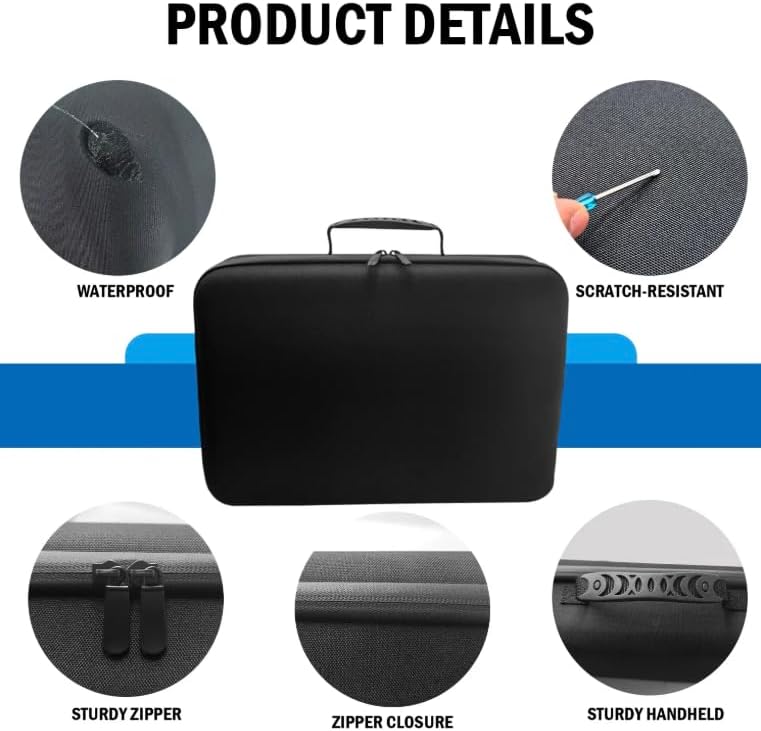 Starlink Mini Case | Durable Protective Storage for Starlink Mini Equipment | Compact Design with Secure Zipper Closure | Ideal for Travel and Easy Organization | Black