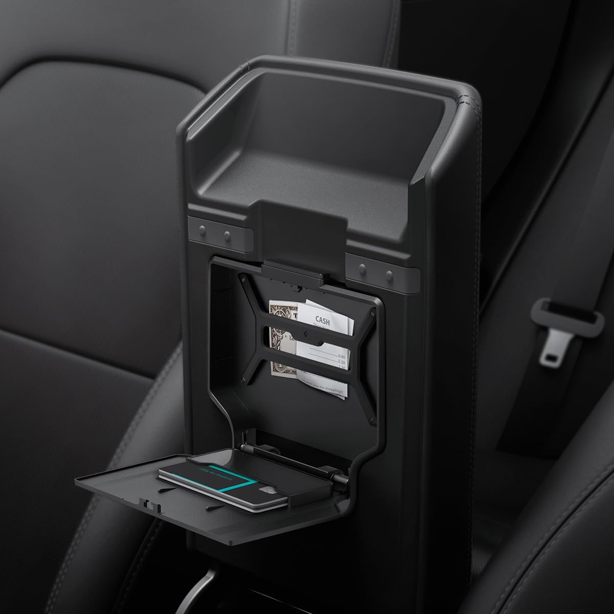 Tesstudio Armrest Console Organizer for Tesla Model Y Juniper/ Model 3 Highland
