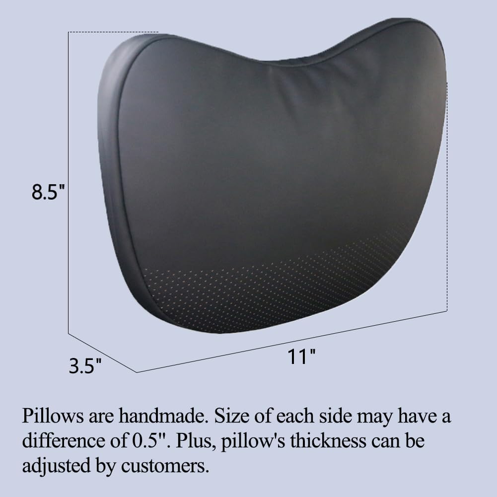 2026 Tesstudio Nappa Leather Headrest Pillow 2 Packs for Tesla Neck Pillow Uniquely Designed for Tesla Model Y/3/S/X