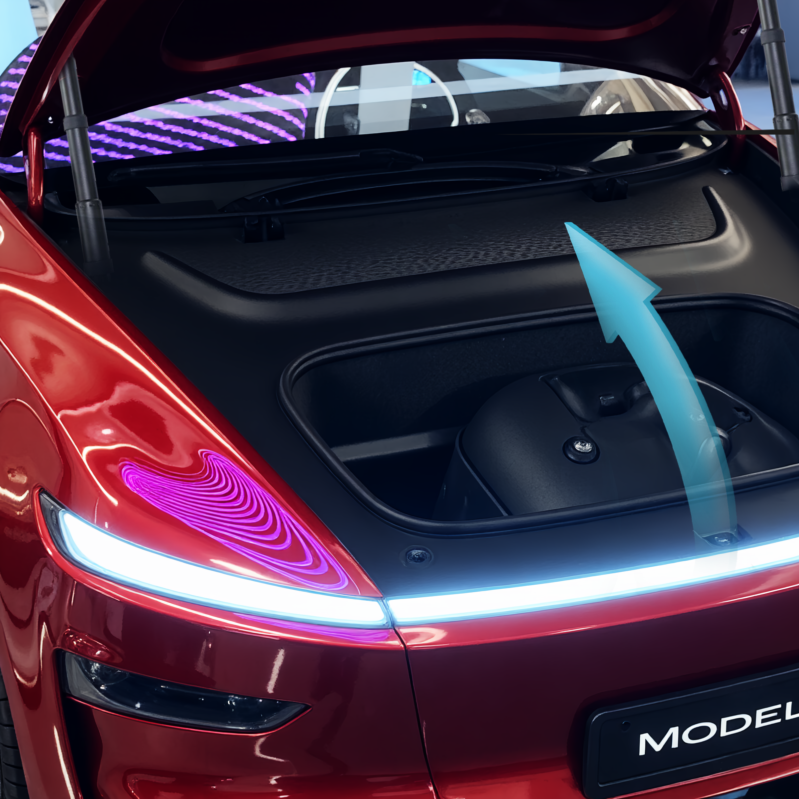 Power Frunk Silent Front Trunk Electric Suction Lock Version 8 For Tesla Model 3/Highland Model Y/Y Juniper