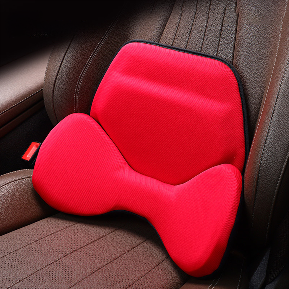 Ergonomic Ice Silk Breathable Lumbar Support Pillow - Fits All Cars