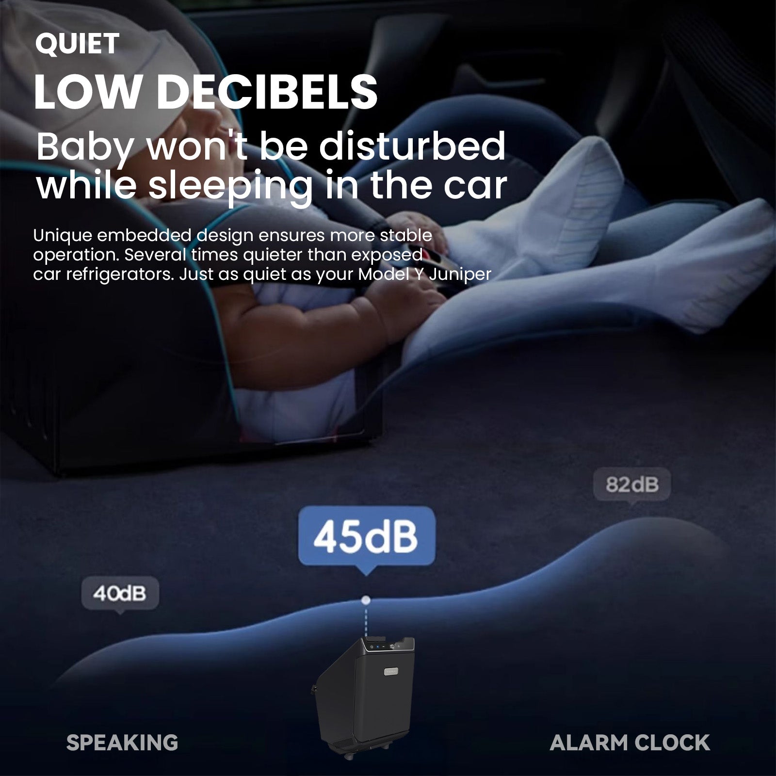 4L Mini Fridge Baby enjoy sleeping quietly image