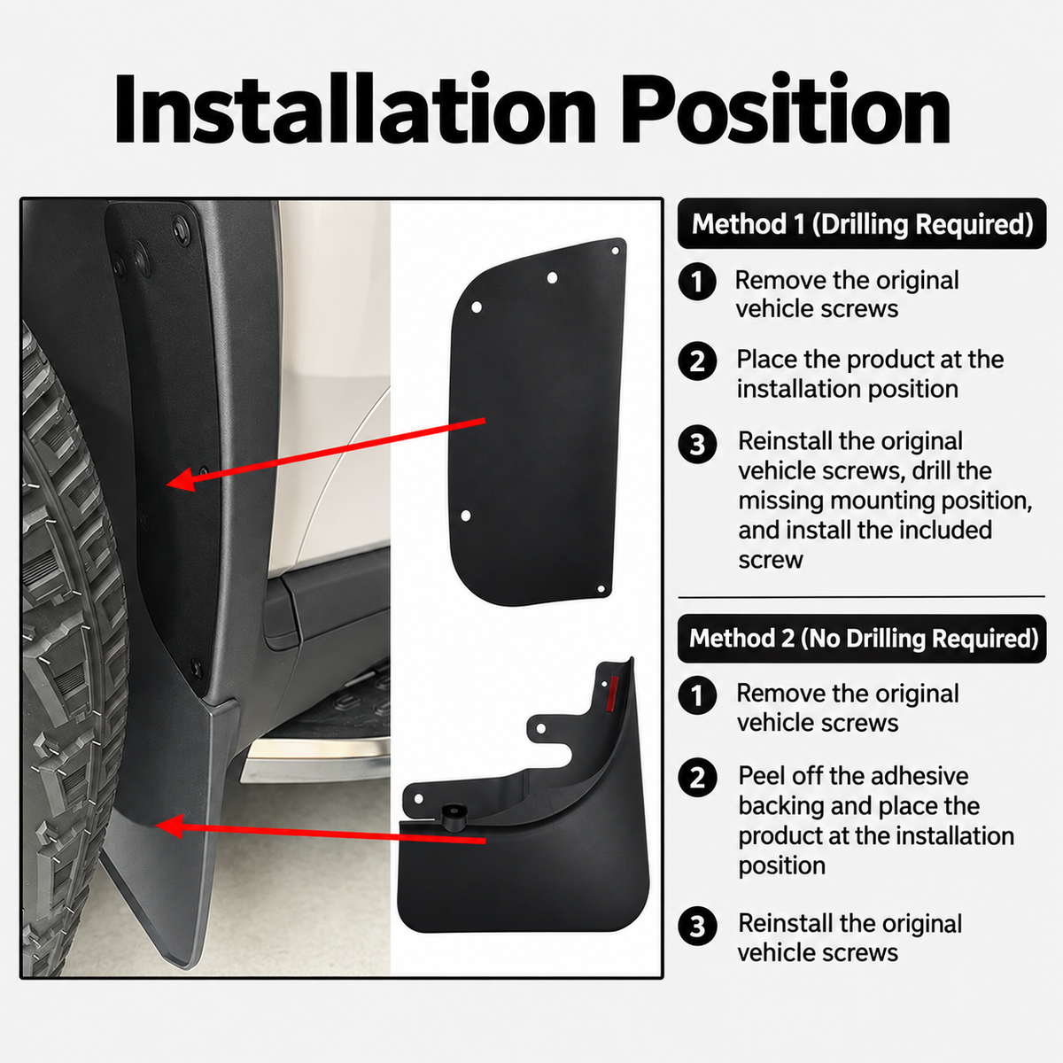 Mud Flaps for Rivian R1S (2022–2025)