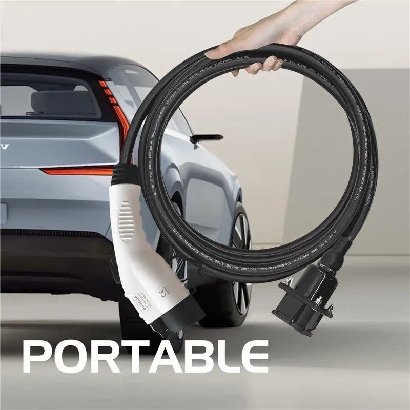 J1772/Type 1 EV Charger Extension Cable Compatible for All SAE J1772 Chargers