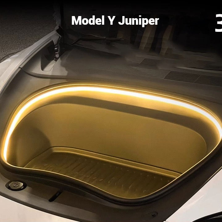 Tesla Model Y Juniper Frunk Light Led Strip Lights Tesla Front Trunk Ambient Lights Tesstudio®