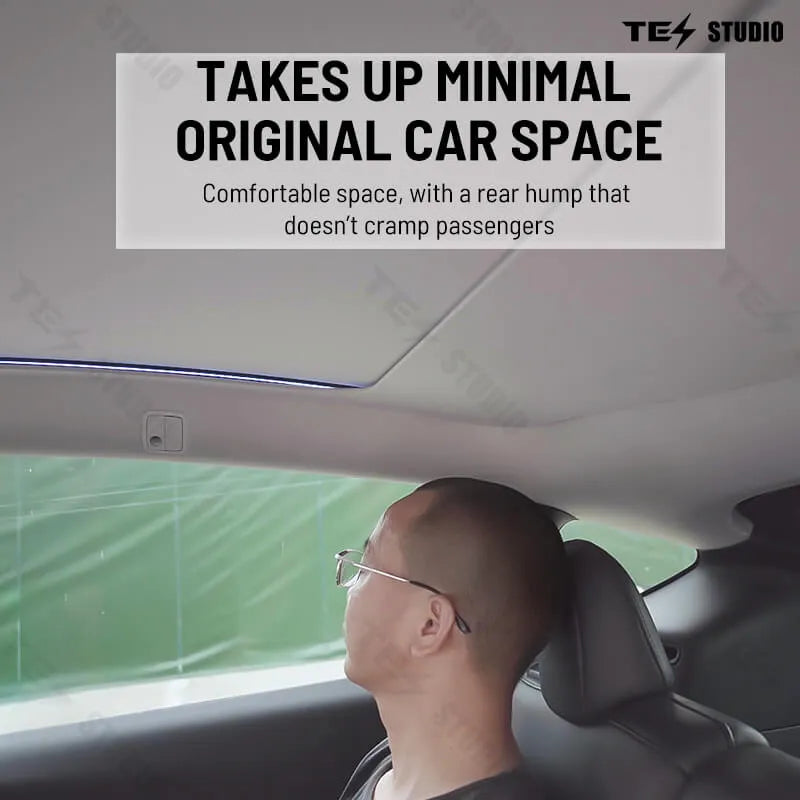 Tesstudio Tesla Model Y Voice-Controlled Electric Sunshade with Ambient Lighting/테스튜디오 테슬라 모델 Y 음성 제어 전동식 선쉐이드(앰비언트 조명 포함) - 롤러 스타일