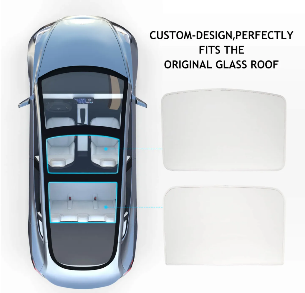 Tesla Model Y Simple Sunshade Model Y Roof Sunshade Tesstudio®